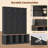 Farmhouse Hall Tree，Wood Shoe Storage Cabinet With Walnut Seating Bench，4 Hidden Hanging Hooks-164373446