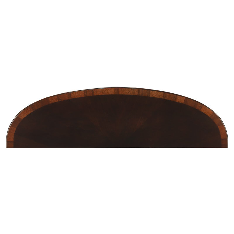 Astor 54"W Demilune Console Table, Cherry Nouveau