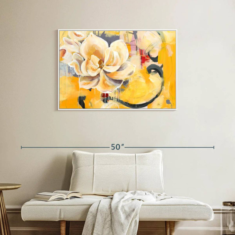 Charme du Sud, Cadre flottant blanc, 37 po x 25 po
