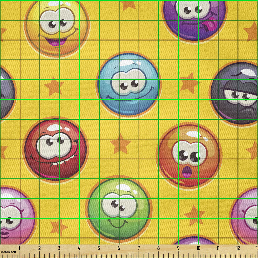 Chyrl Smiling Surprised Grumpy Sad Happy Mood Faces Multi-Purpose Fabric