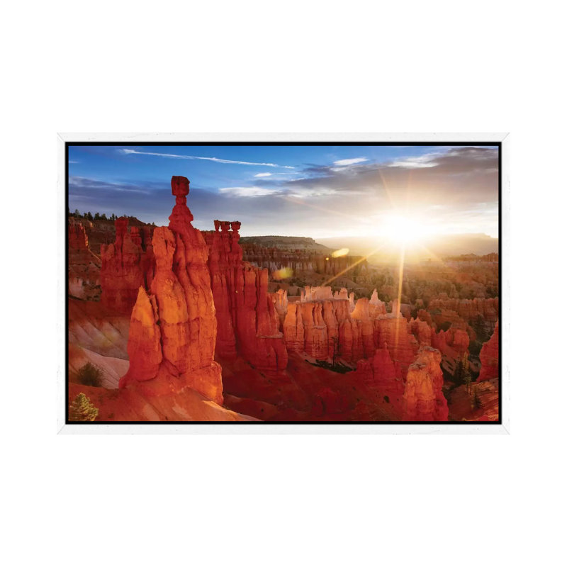 Sunrise, Thor's Hammer, Bryce Canyon National Park, Utah, Usa 1 Piece Wrapped Canvas Wall Art, 66.04 cm H x 45.72 cm W