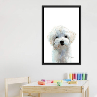" Maltese Puppy " by Watercolor Luv