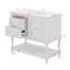 Meuble-lavabo 36 po avec lavabo simple, 4 tiroirs et tablette ouverte 36 po-116925764