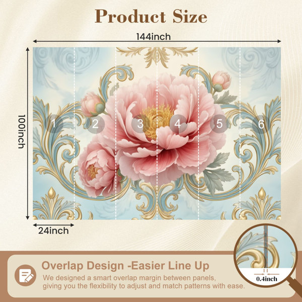 Red Barrel Studio Peel and Stick Wallpaper 144" W x 100" H Modern Self ...