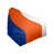 Royal Blue/Orange/White selected