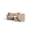 2 Seater Velvet Corner Modular Sectional Lotario For Living Room Apartment