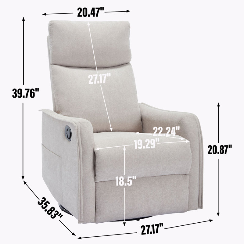 Fauteuil inclinable, Beige
