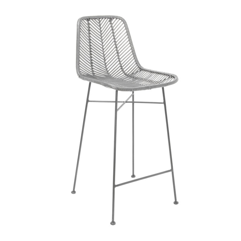 Tabouret de bar de 28 po Avenley, Gris