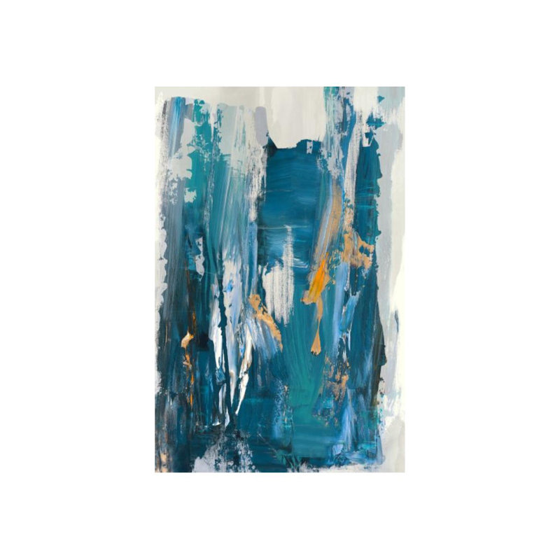 Impressionist Blue Painting by Elle Youngstrom, Outdoor, 61" H x 40" W x 1.5" D