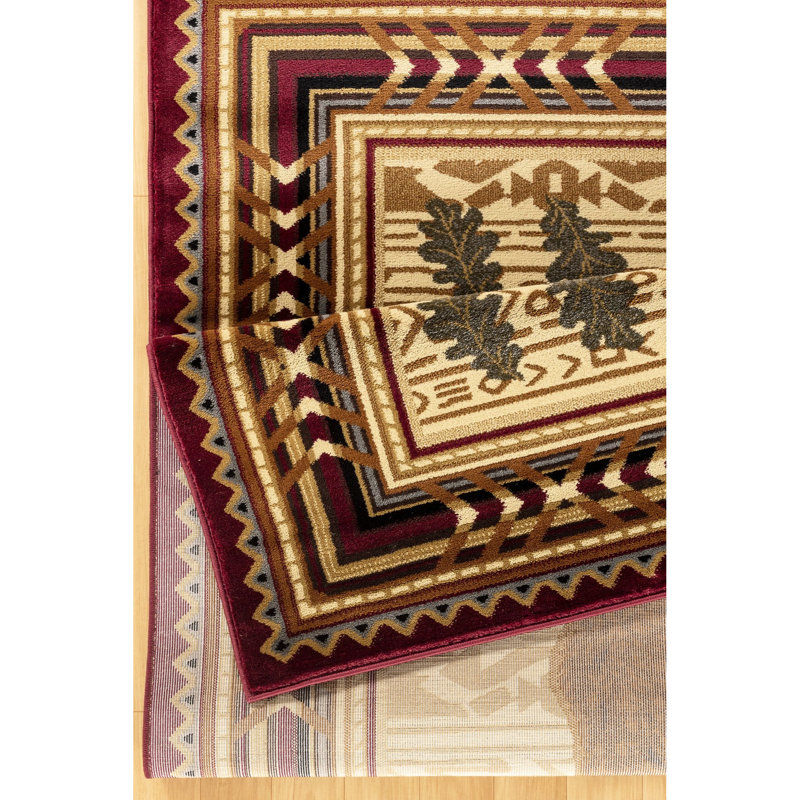 2 Ft. X 3 Red Polypropylene Stain Rug For Home Tempt Area Rug, Radiance