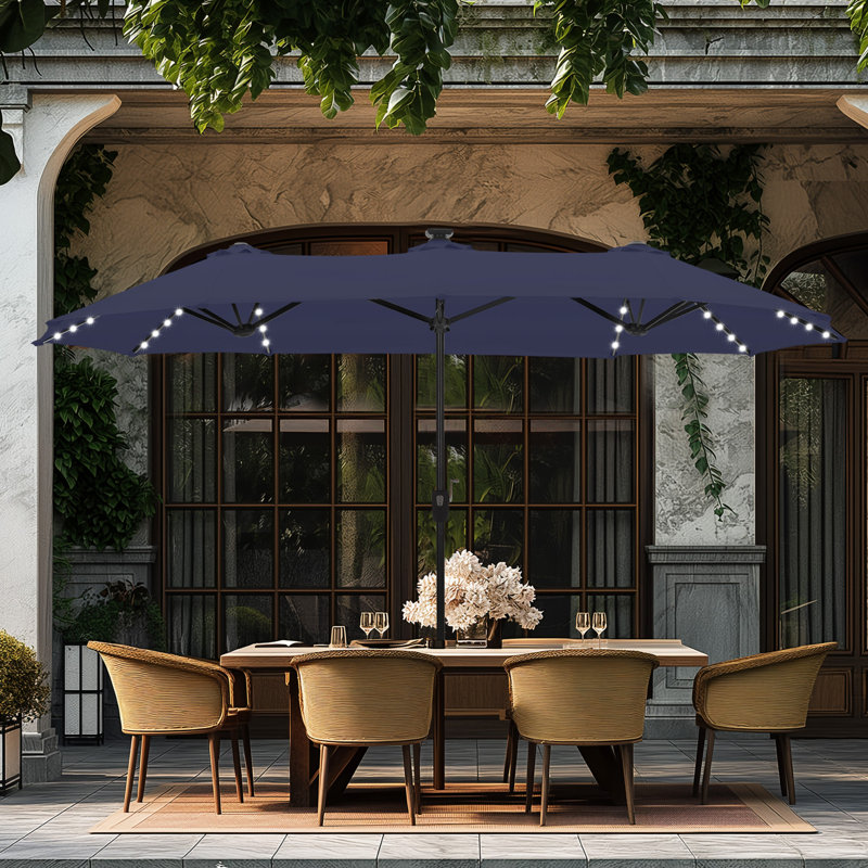 Jacobo 4m Market Parasol, Navy Blue