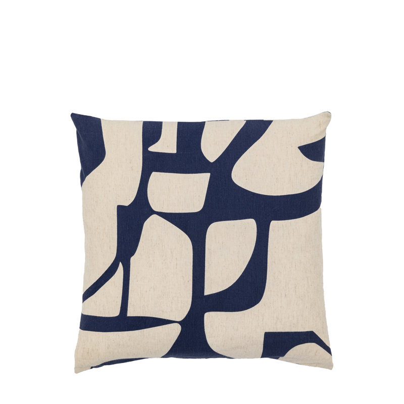 Skara Graphic Cushion 450x450mm, Blue