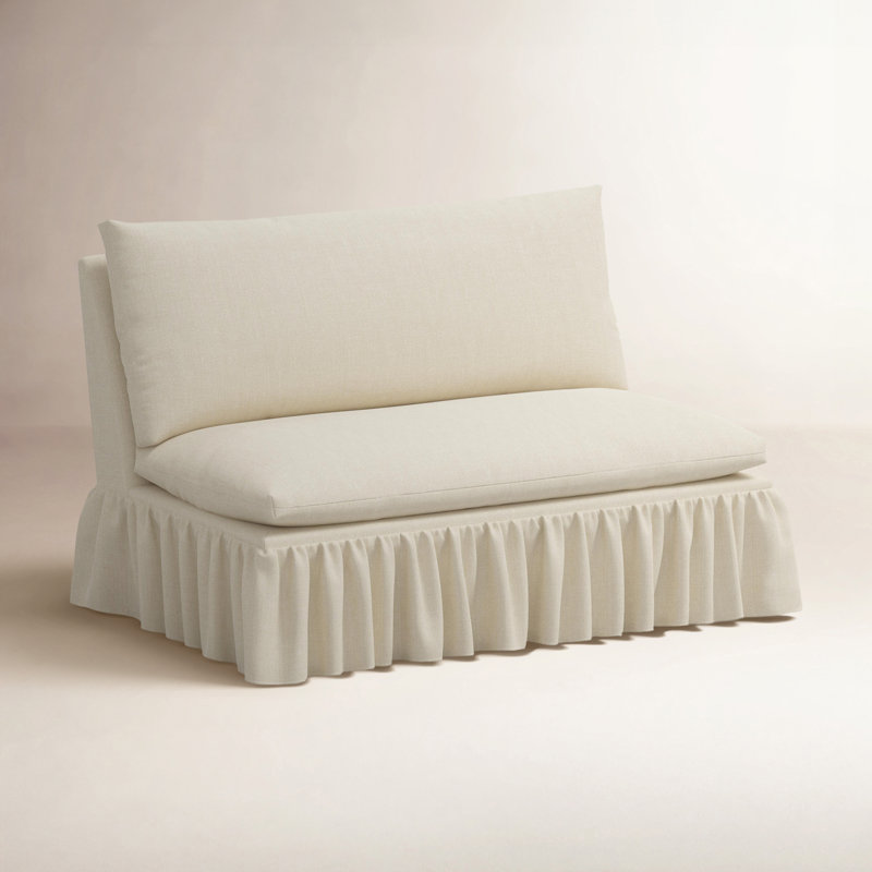 Thelma Settee, Relaxed Linen Cream