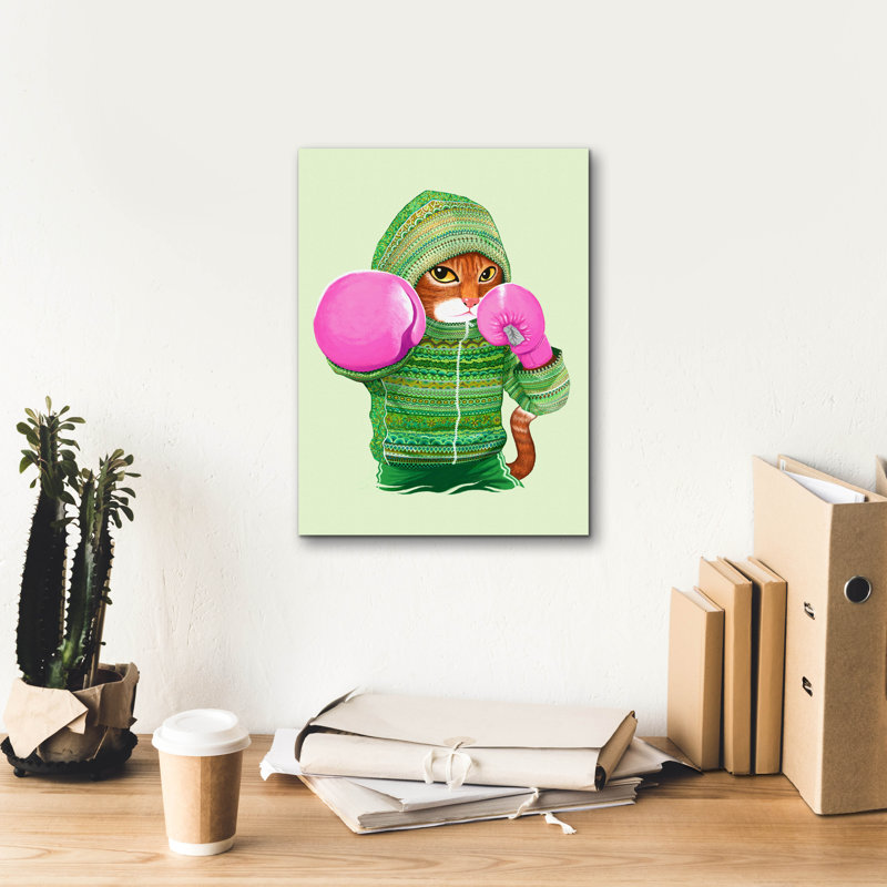 «Epic Graffiti» «Boxing Cat 4» par Tummeow, toile «Boxing Cat 4» par Tummeow