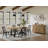 Black Trestle Table With Leaf