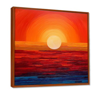 Orange Yellow Golden Sunset III - Sunrise Wall Art Sunset Wall Art Print