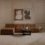 Ellaline Armless Modular Sofa Tan Leather