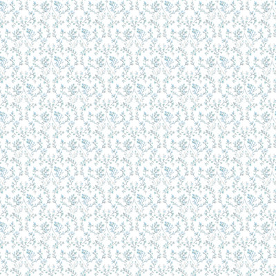 Small Prints Mini Floral Ogee Damask 33' L x 21" W Wallpaper Roll