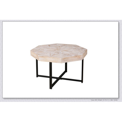 Plateau de table en bois octogonal en bois de style campagnard 30 pouces, parfait pour un décor moderne et traditionnel