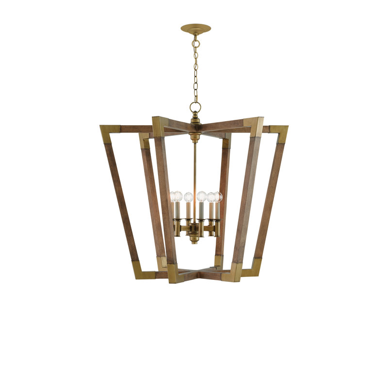 Lustre géométrique unique à 6 lumières Bastian