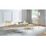 Ensemble de tables basses et de tables rondes Kaelyn, 4 pièces, doré