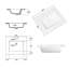 Lavabo rectangulaire pour salle de bain
