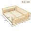 Lits en bois naturels pour enfants avec rampes de sécurité, structure en fer robuste pour la maison