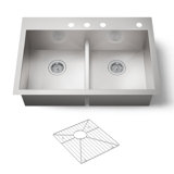 Vault™ 33" L x 22" W Drop-in Kitchen Sink