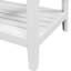 Meuble-lavabo moderne en blanc, lavabo en céramique, bois massif, vaste espace de rangement blanc de 24 po avec options généreuses
