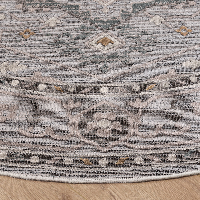 Miranda 312 Performance Oriental Rug, Round 6'6"