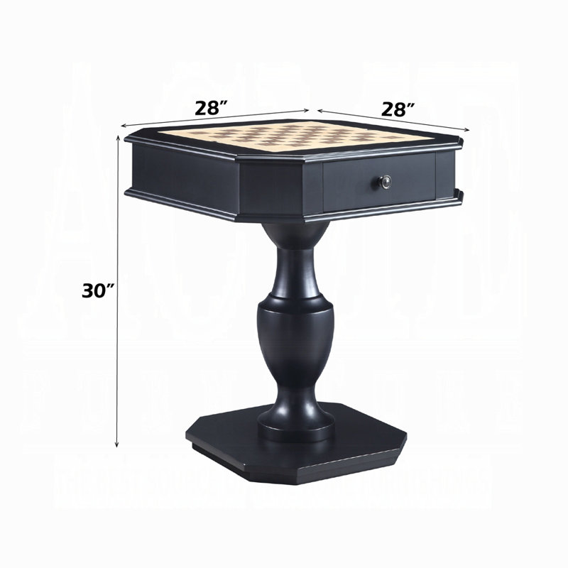 Table de jeu Terrace en blanc, H 27,85 po x l 27,85 po x P 29,73 po