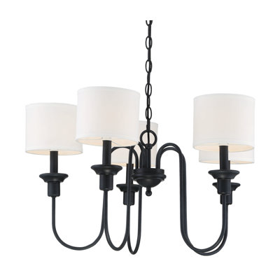 5 - Light Metal Dimmable Chandelier