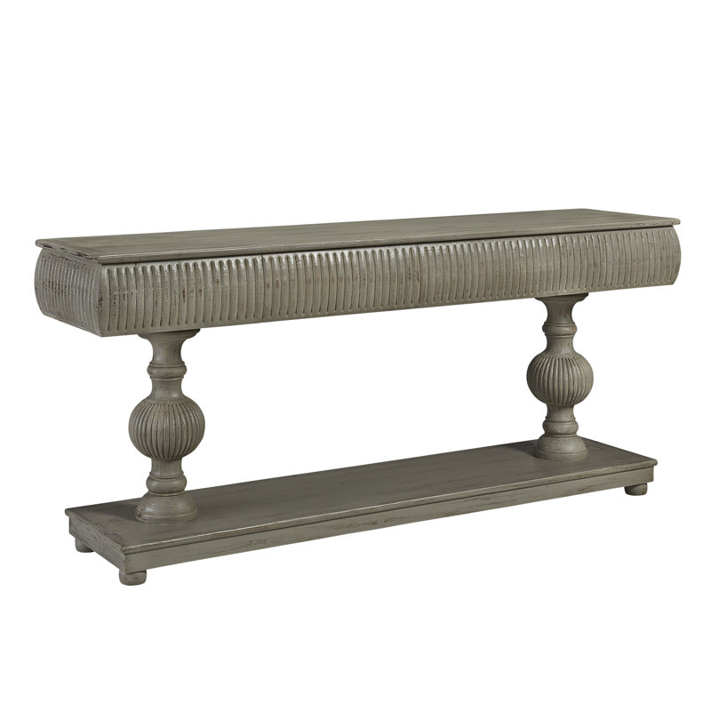 Poseidon 92.25'' W Solid Wood Console Table