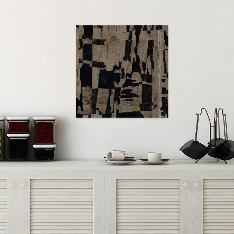 Art contemporain, art contemporain abstrait, H 18 po x l 18 po