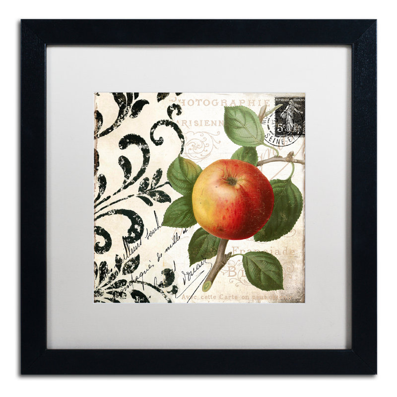 Jadaya «Les Fruits Jardin IV», impression encadrée, H 16 po x l 16 po x P 0,5 po, Blanc
