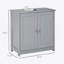 Base de meuble-lavabo durable avec tablette réglable, parfaite pour le rangement et la personnalisation de la salle de bain