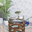 Plateau de table en verre trempé rond 24 po, verre transparent, bord biseauté et épais de 2/5 po