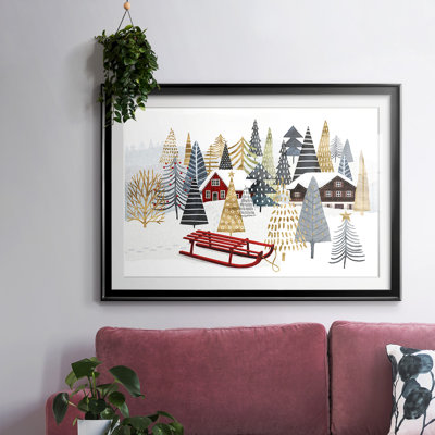 Christmas Chalet Collection A, reproduction d'art sur papier