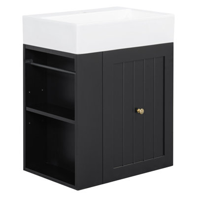 20" bathroom vanity with ceramic sink