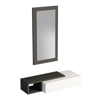Console Table and Mirror Set 82cm Houts