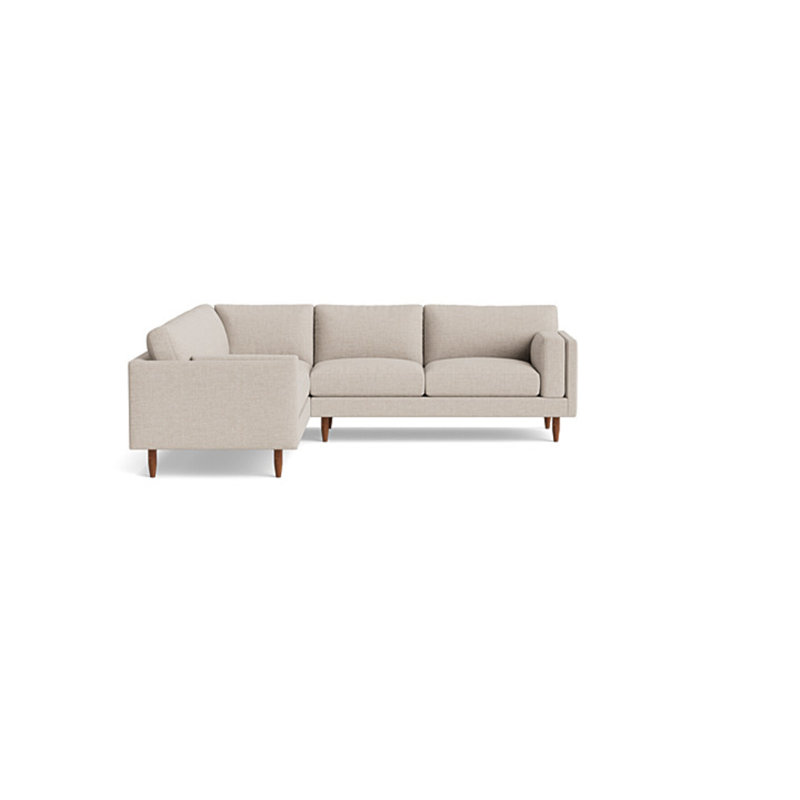 Skinny Fat Sectional, Performance Weave - Natural, Left Hand Facing