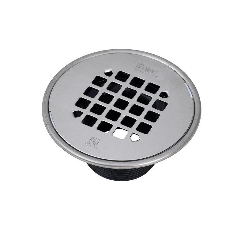 Drain de douche en plastique PVC, Acier inoxydable poli