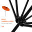 Parasol de patio orange 9 pi. 3 avec des caractéristiques pratiques. Ouverture de la manivelle et réglage de l'inclinaison. Convient à une terrasse, une cour ou une pelouse. 3 ventilés. Matériaux. 13,3 lb 7,85 po Hauteur du produit Grand parasol d'extérieur