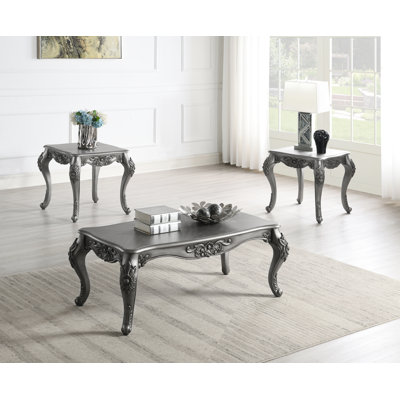 Table basse et 2 tables de bout