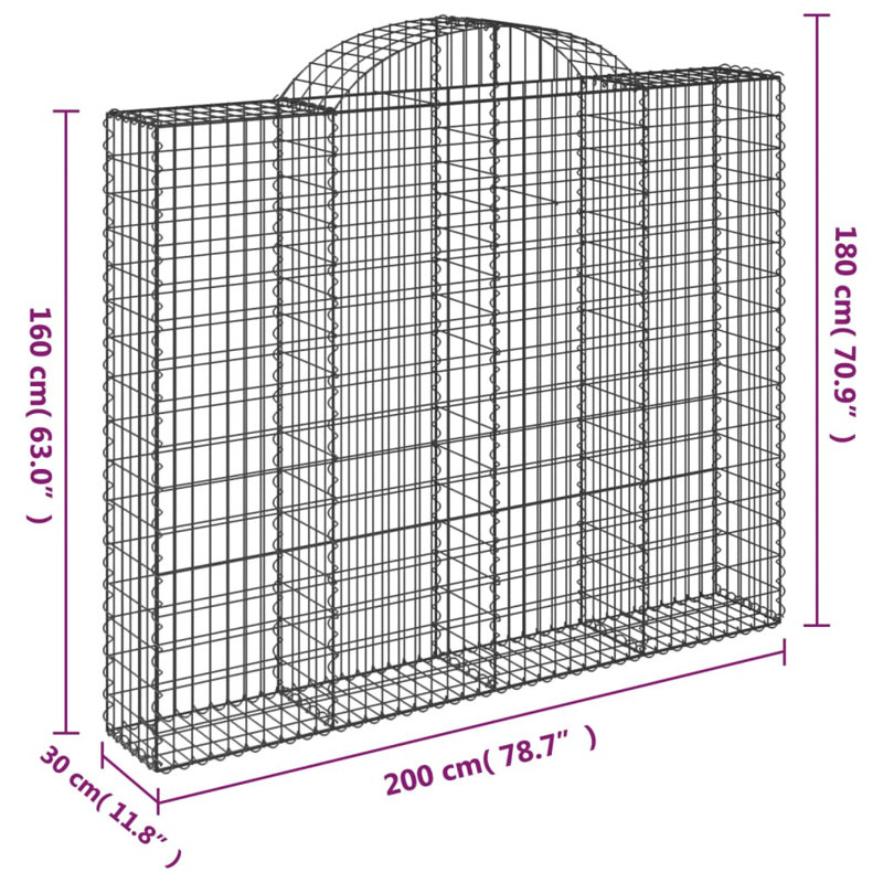 Celka 200 cm W Fence Panels Fencing, 180cm H x 200cm W x 30cm D