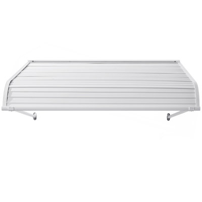 Window Awning Door Canopy 48X42 In Aluminum Alloy Front Door Awnings Anti-Rust