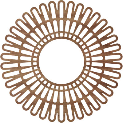 Médaillon de plafond en bois Cornellius