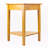 Studio Modern Corner End Table L-shaped Lower Shelf, 28.94" H X 20.08" W X 20.08" D