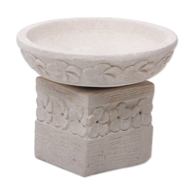 2 Piece Stone Tabletop Tealight Holder Set