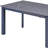 55" Gray Ceramic and Metal Self-Storing Leaf Extendable Dining Table